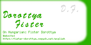 dorottya fister business card